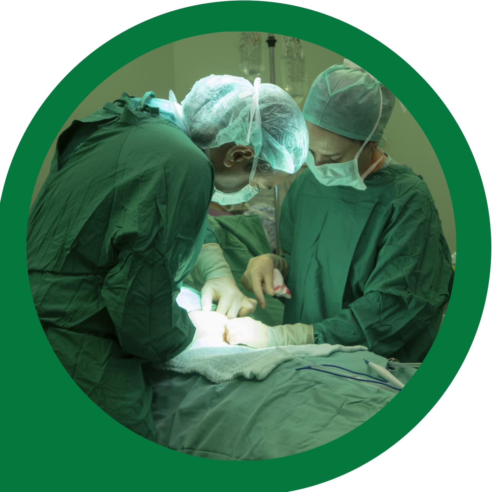 Healthcare facility supplies including surgical disposables and sterile equipment for clinical use