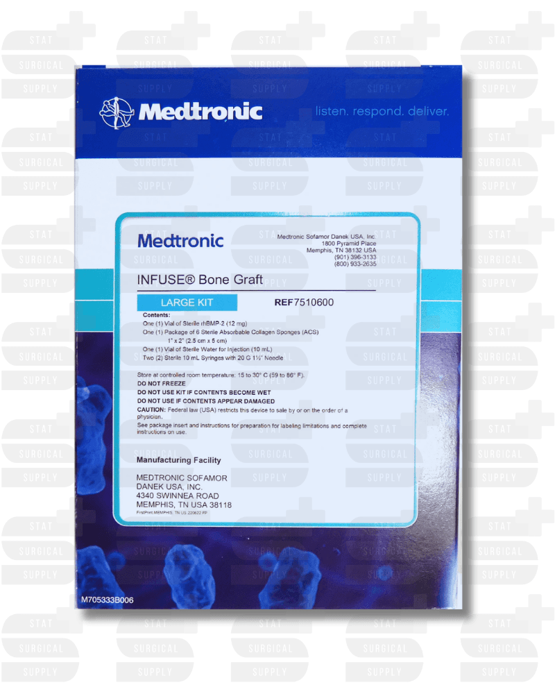 MEDTRONIC 7510600 - Medtronic Infuse Bone Graft Kit Large
MEDTRONIC 7510600 - Professional Surgical supplies product for healthcare facilities