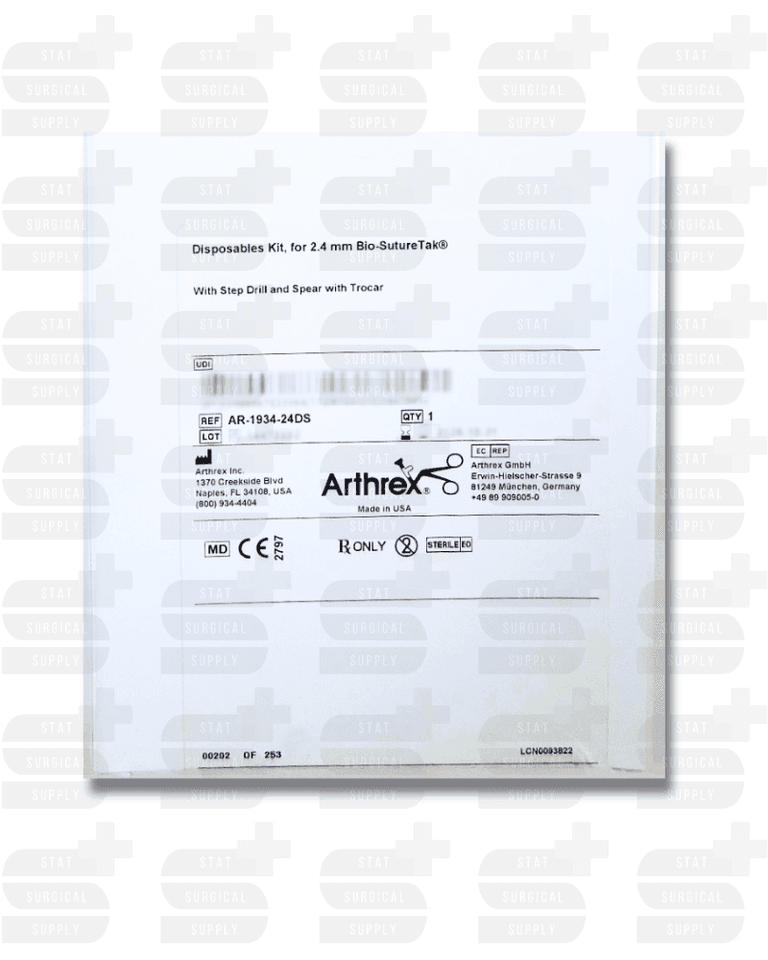 Disposables Kit, 2.4 mm Bio-SutureTak (includes: Step Drill and Spear with Trocar)
