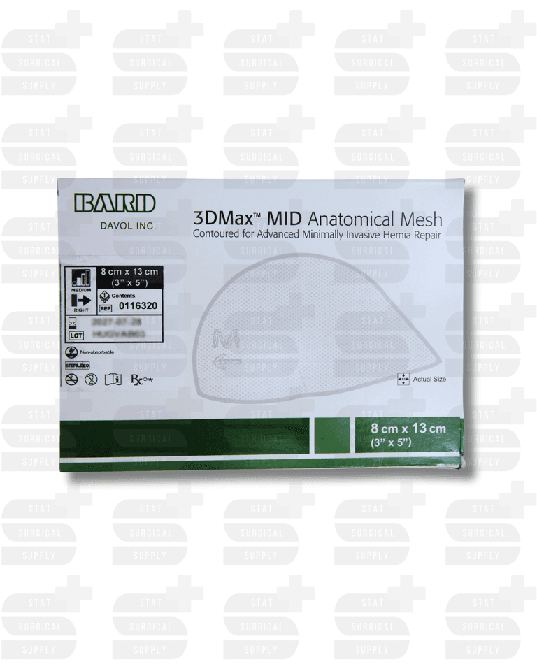 3DMax™ MID Anatomical Mesh, Medium Right, 8 cm x 14 cm (3 in x 5 in)