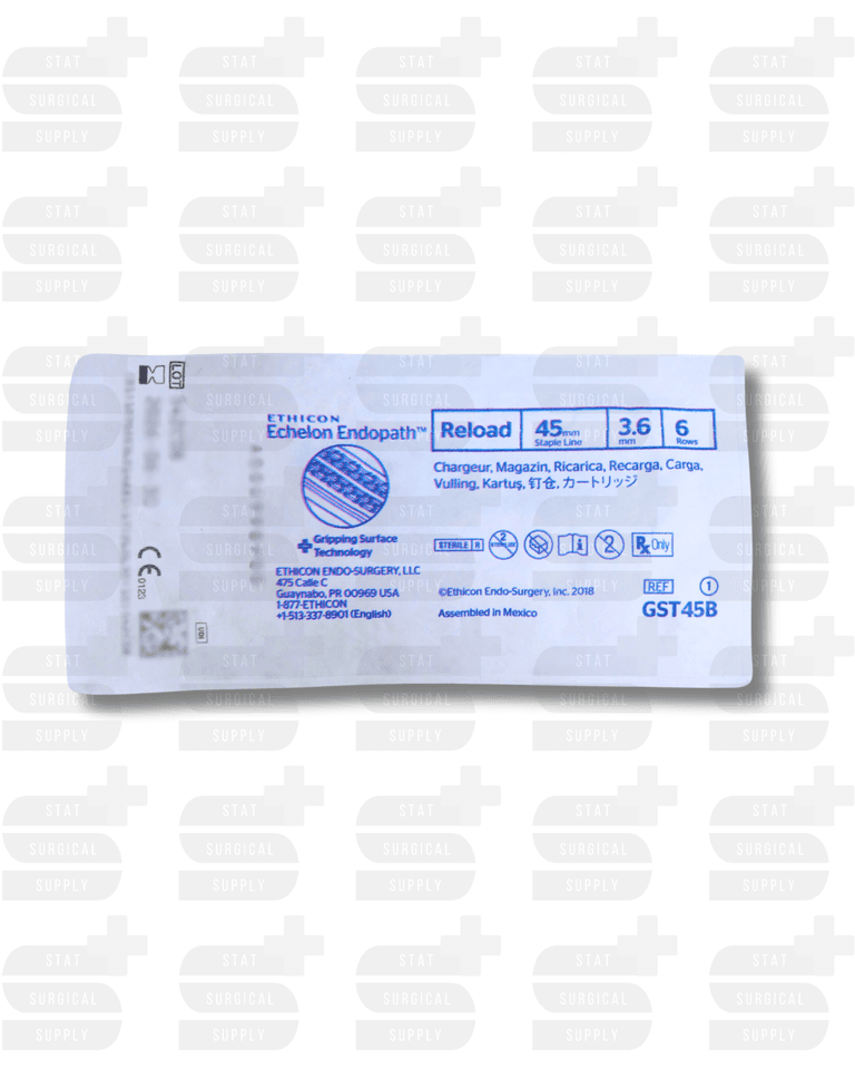 Stapler Reload, 45 mm Size, 3.6 Open x 1.5 mm Closed Height, Blue
