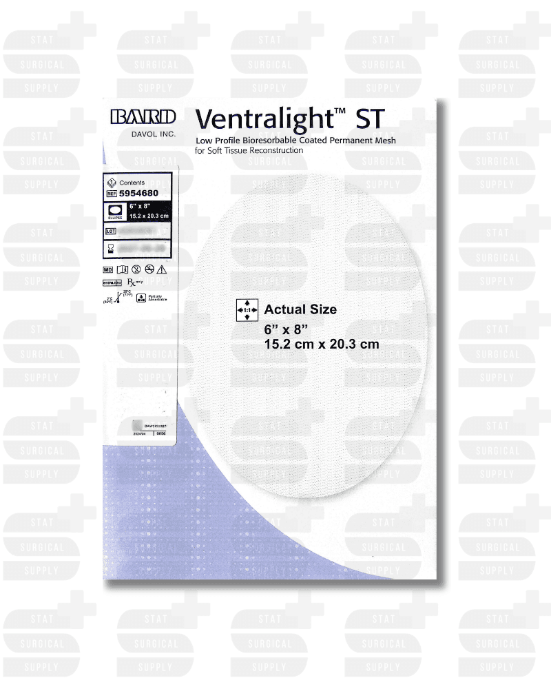 BARD 5954680 - Ventralight St Mesh, Ellipse, 6in x 8.0in
BARD 5954680 - Professional Surgical supplies product for healthcare facilities